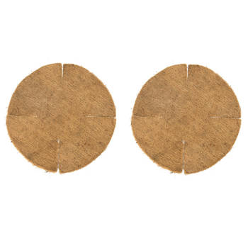 2x stuks kokosinlegvel - voor hanging baskets met diameter 40 cm - Plantenbakken