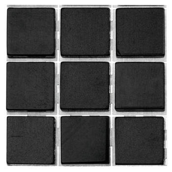 63x stuks mozaieken maken steentjes/tegels kleur zwart 10 x 10 x 2 mm - Mozaiektegel