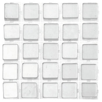 357x stuks mozaieken maken steentjes/tegels kleur grijs 5 x 5 x 2 mm - Mozaiektegel