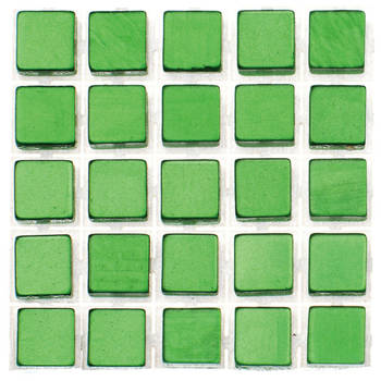 119x stuks mozaieken maken steentjes/tegels kleur groen 5 x 5 x 2 mm - Mozaiektegel