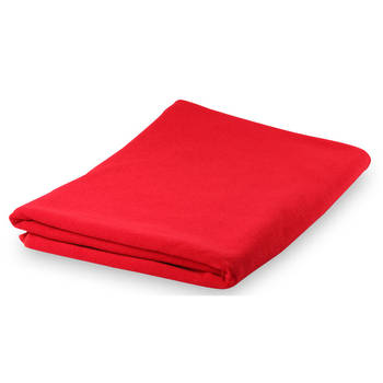 Yoga/fitness handdoek extra absorberend 150 x 75 cm rood - Sporthanddoeken