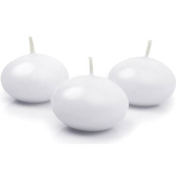 10x Witte drijvende kaarsen feestartikelen - Drijfkaarsen