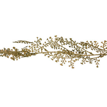 Cosy at Home kerstslinger - goud - 180 cm - kunststof - Guirlandes