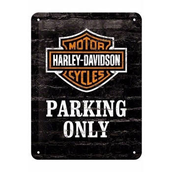 Metalen muurplaatje van Harley Davidson - Metalen wandbordjes