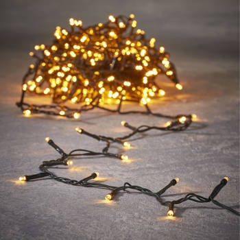 Luca Lighting kerstverlichting- 80 leds- 600 cm -warm wit -met timer - Kerstverlichting kerstboom