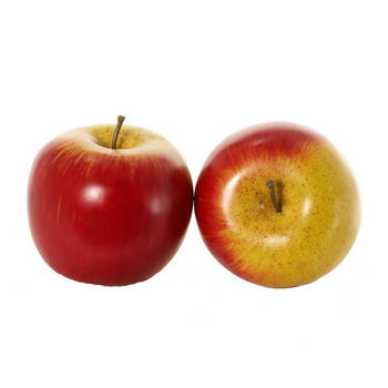 Kunst/sier fruit appels 8 cm - Kunstbloemen