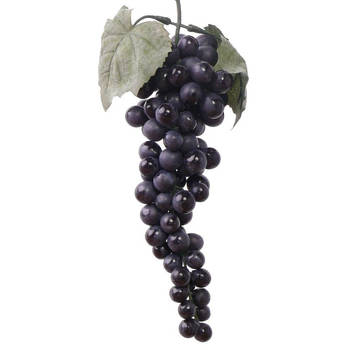 Blauwe kunstfruit druiventros 28 cm - Kunstbloemen