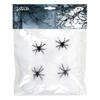 Boland Decoratie spinnenweb/spinrag met spinnen - 60 gram - wit - Halloween/horror versiering - Feestdecoratievoorwerp