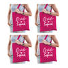 4x Bride Squad vrijgezellenfeest tasje roze dames - Feest Boodschappentassen