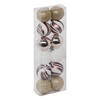 Atmosphera kerstballen -12x - D4 cm - mix wit/roze/goud/champagne - Kerstbal