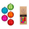 Inge Christmas mini kerstballen van glas - 32x - gekleurd- 3 cm - Kerstbal