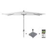 Platinum Riva stokparasol 3x2 - White met voet en hoes