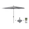 Platinum Riva parasol 3 m. rond - Premium - Manhattan + voet + hoes