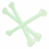 Set van 3x stuks glow in the dark bot decoratie/verkleed accessoire 40 cm - Feestdecoratievoorwerp