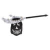 Trick or treat snoep zak spook met handvat zwart/wit L53 x B14 cm - Feestdecoratievoorwerp