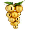 Krist+ decoratie druiventros - goud - kunststof - 25 cm - Feestdecoratievoorwerp