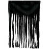 Horror/halloween deco wand/muur/plafond gordijn stof - zwart - 100 x 200 cm - griezel uitstraling - Feestdeurgordijnen
