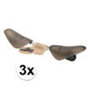Donker grijze/antraciet schoenenspanners 6 stuks - Schoenspanners