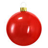 Christmas Decoration mega kerstbal - 45 cm - rood - opblaasbaar - Opblaasfiguren