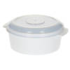 Plastic Forte Magnetronschaal - 500 ml - wit/transparant - kunststof - BPA vrij - Magnetronbakken