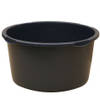 Flexibele stevige multifunctionele kunststof bak/emmer/kuip 65 liter diameter 59 cm zwart - Kuipen / bakken