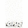 Duni kerst tafellaken/tafelkleed - 138 x 220 cm -papier -met rendieren - Tafellakens