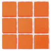 63x stuks mozaieken maken steentjes/tegels kleur oranje 10 x 10 x 2 mm - Mozaiektegel