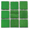 63x stuks mozaieken maken steentjes/tegels kleur groen 10 x 10 x 2 mm - Mozaiektegel