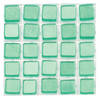 119x stuks mozaieken maken steentjes/tegels kleur turquoise 5 x 5 x 2 mm - Mozaiektegel