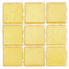 63x stuks mozaieken maken steentjes/tegels kleur geel 10 x 10 x 2 mm - Mozaiektegel