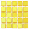 595x stuks mozaieken maken steentjes/tegels kleur geel 5 x 5 x 2 mm - Mozaiektegel
