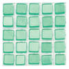 595x stuks mozaieken maken steentjes/tegels kleur turquoise 5 x 5 x 2 mm - Mozaiektegel