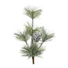 Decoris kersttak - groen met bes - 25 cm - voor kerststukjes - Decoratieve tak kerst