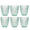 6x Waterglazen Set GreenGate Alice Cool mint (350 ml) - Drinkglazen