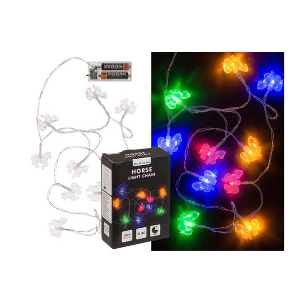 Lichtsnoer - paarden thema - 160 cm - batterij - gekleurd- verlichting - Lichtsnoeren