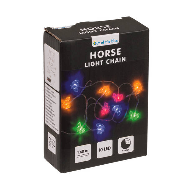 Lichtsnoer - paarden thema - 160 cm - batterij - gekleurd- verlichting - Lichtsnoeren