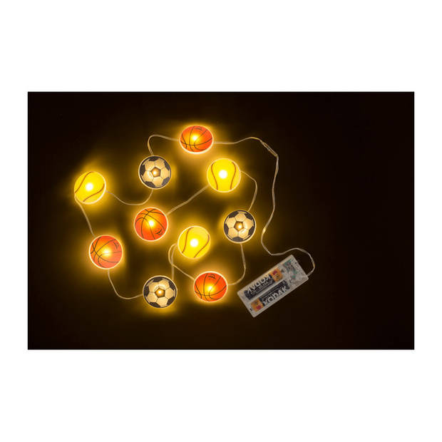 Lichtsnoer - sport thema -160 cm - batterij - voetbal,tennis,basketbal - Lichtsnoeren