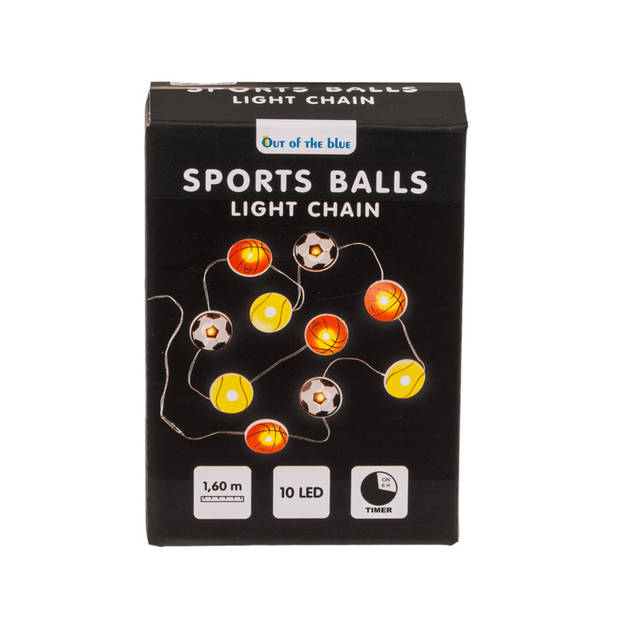 Lichtsnoer - sport thema -160 cm - batterij - voetbal,tennis,basketbal - Lichtsnoeren