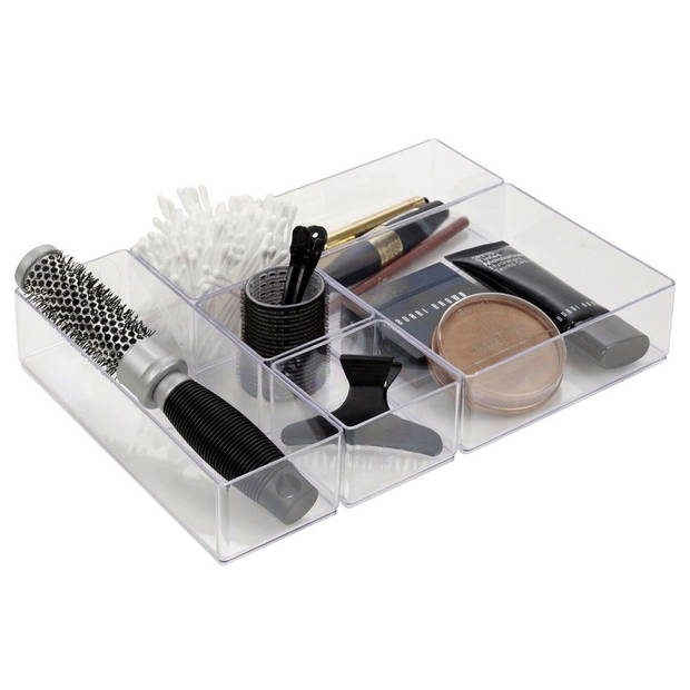 Make-up organizer 6-vaks van 30 x 22,5 x 5 cm - Opbergbox