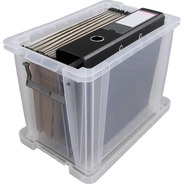 Allstore Opbergbox - 18,5 liter - Transparant - 40 x 26 x 29 cm - Opbergbox