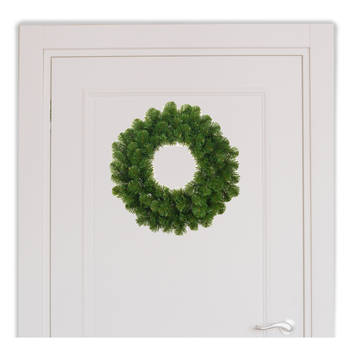 Groene voordeur kransen 45 cm - Kerstkransen