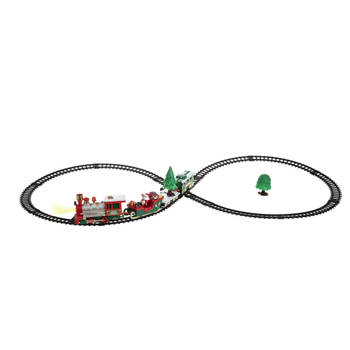 Feeric lights and christmas rijdende kersttrein 20dlg - licht/muziekA - Kersttreintjes