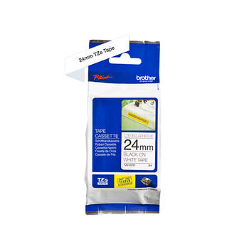 Brother TZeS251 labelprinter-tape Zwart op wit TZ