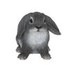 Tuinbeeldje grijs Hangoor konijntje 15 cm - Beeldjes