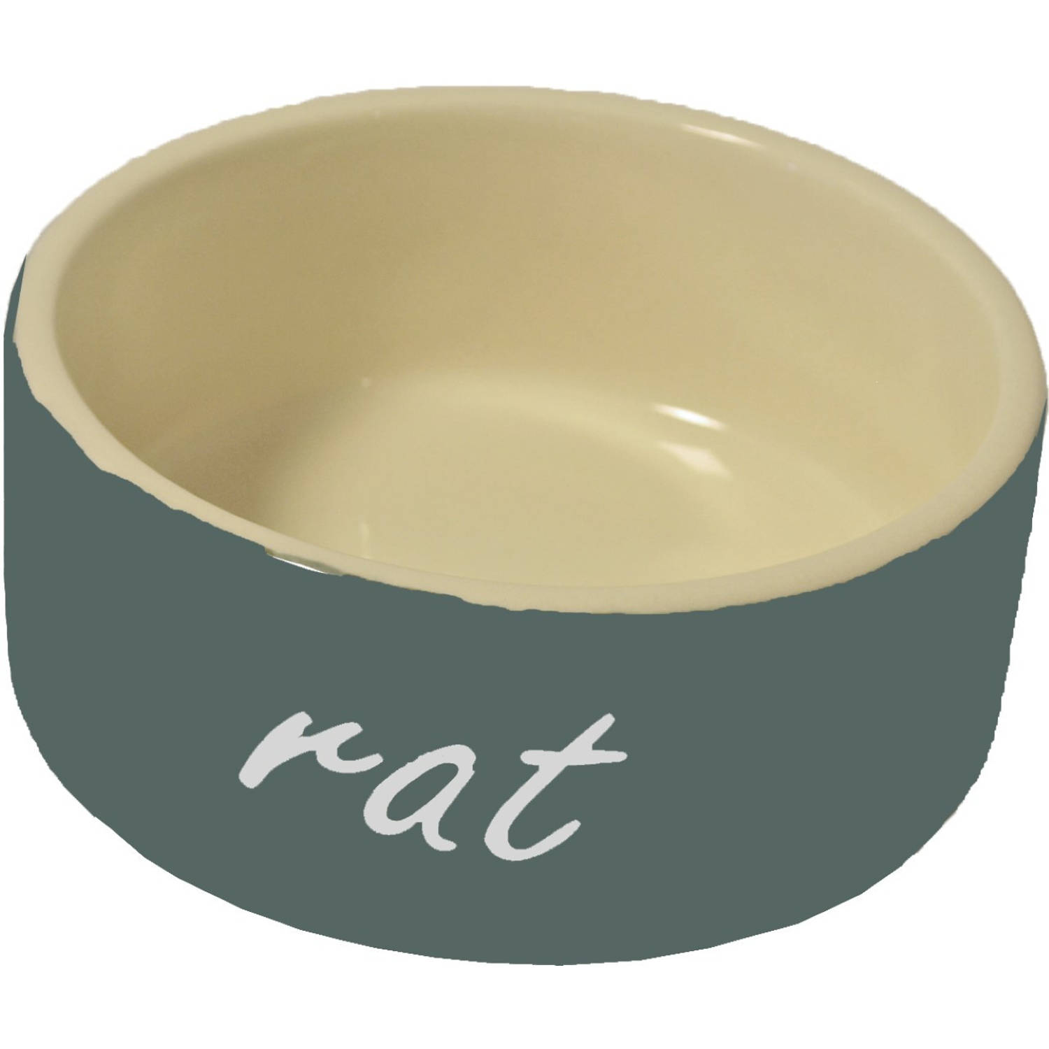 Ratten eetbak steen grijs diameter 10 cm