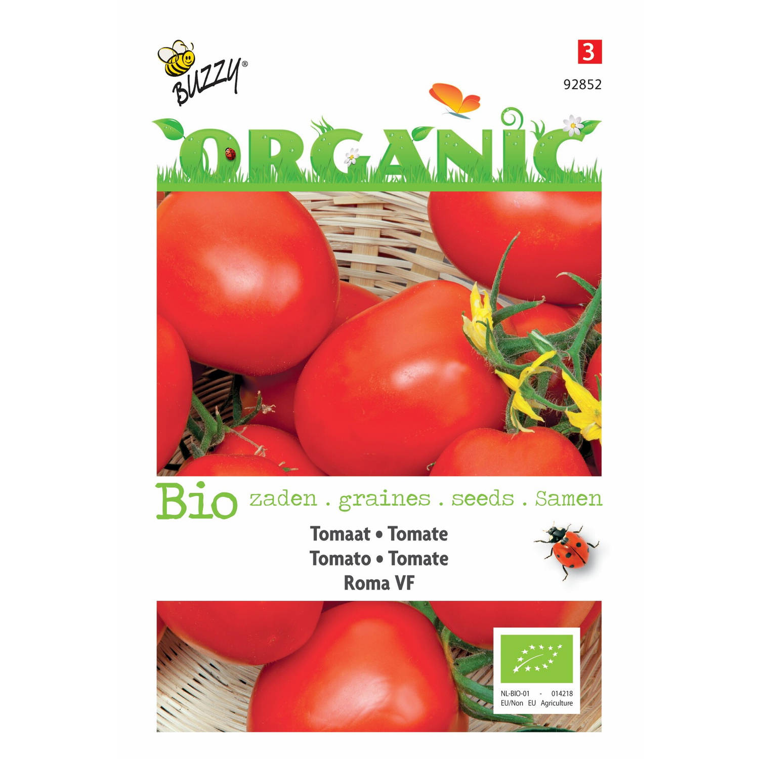 5 stuks Organic Tomaat Roma Tuinplus