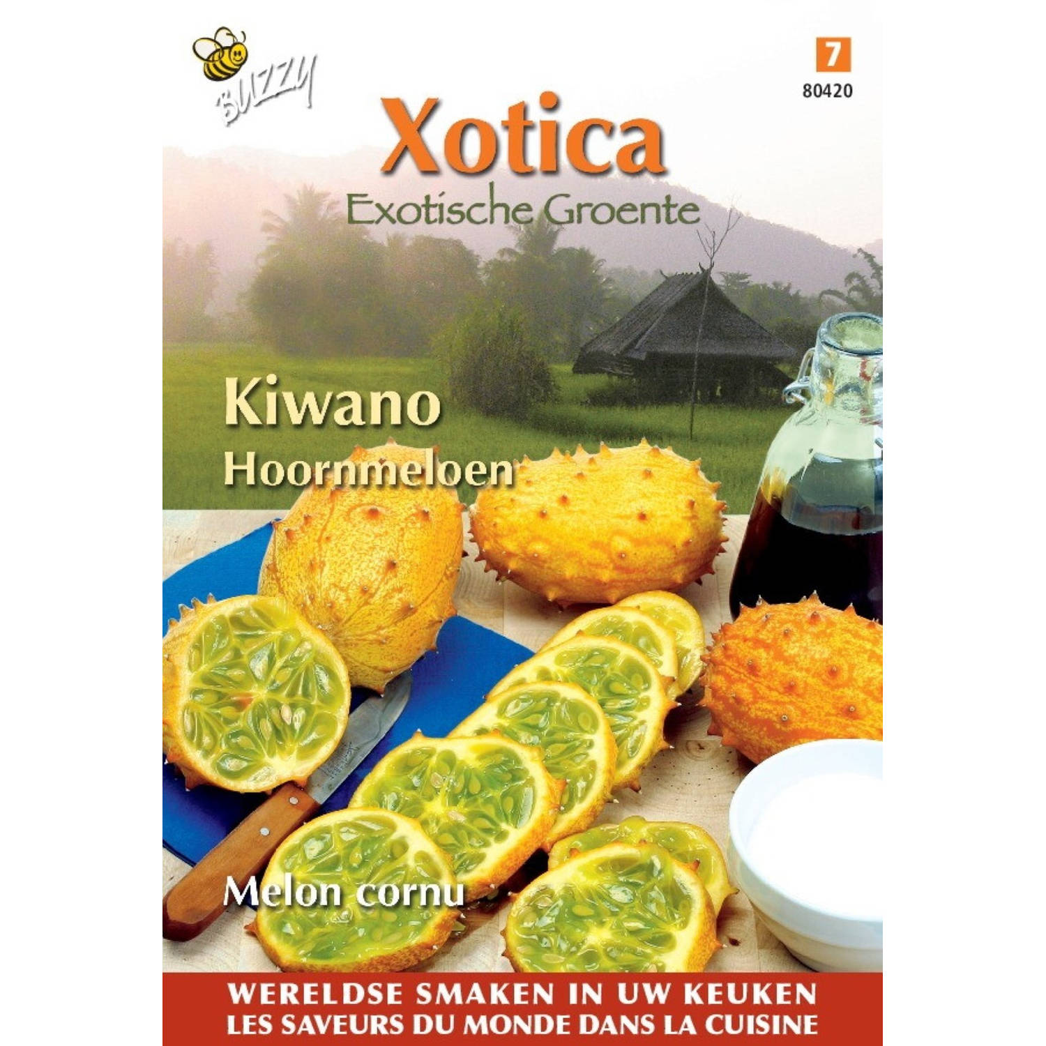 3 stuks Xotica kiwano hoornmeloen