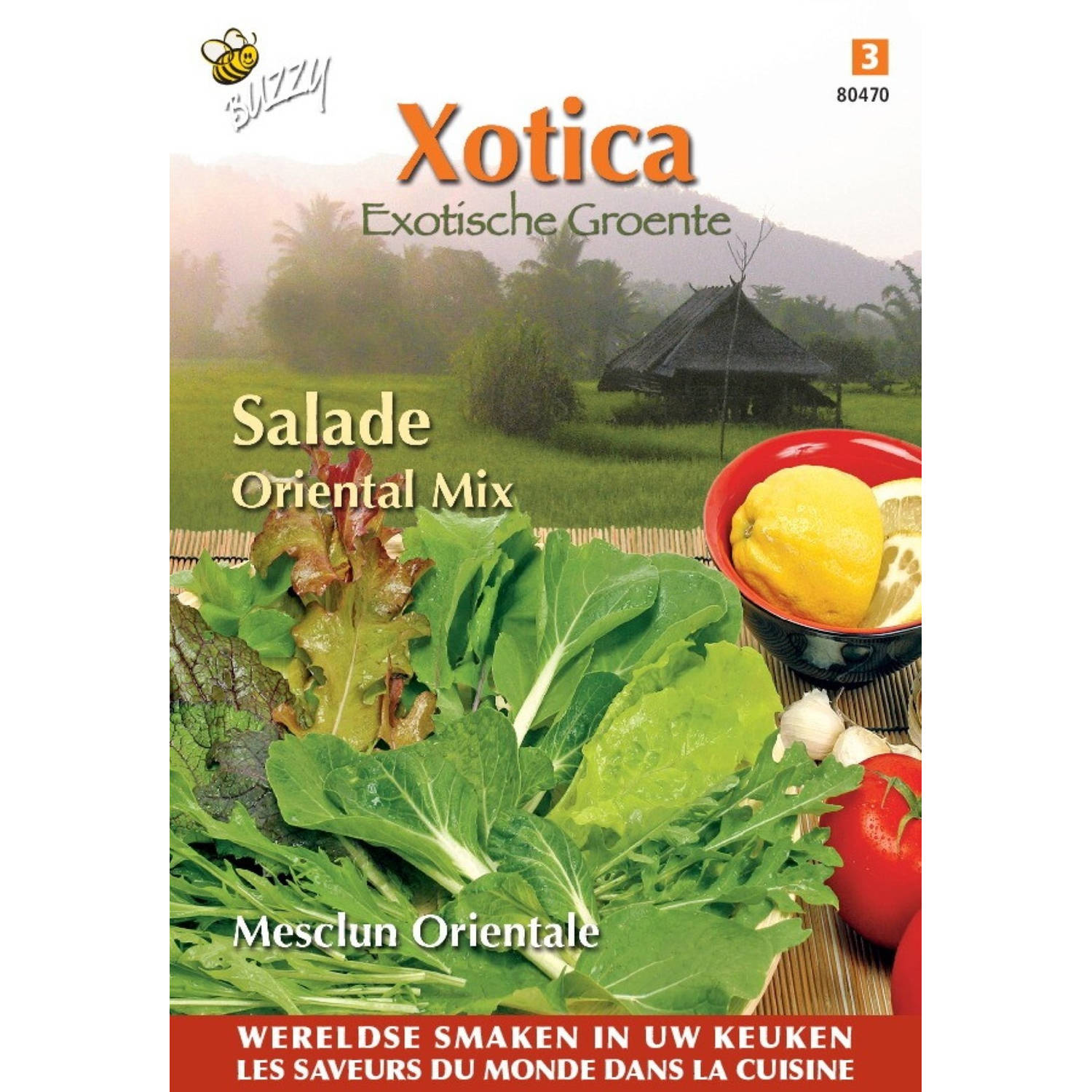 3 stuks Xotica salade mix exotisch baby leaf