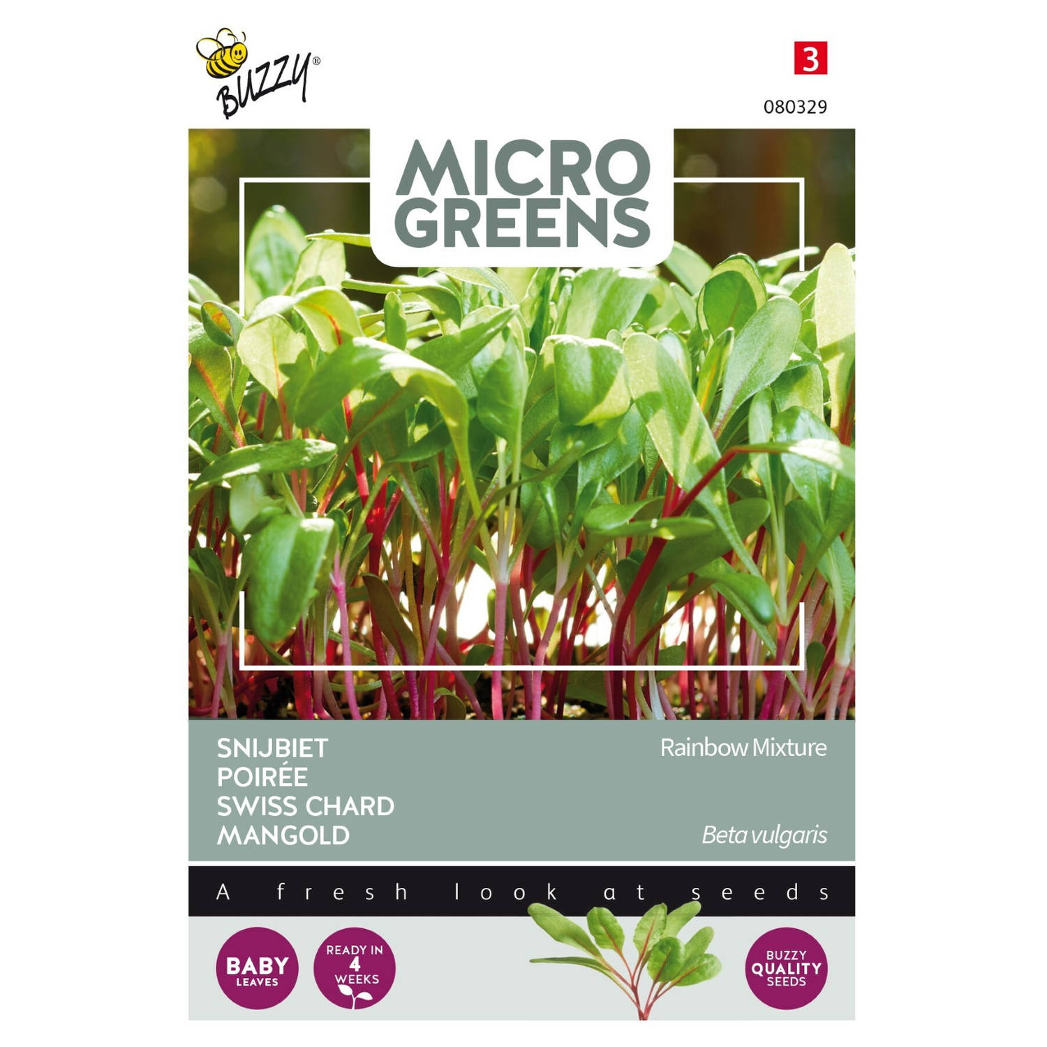 5 stuks Microgreens Snijbiet gemengd