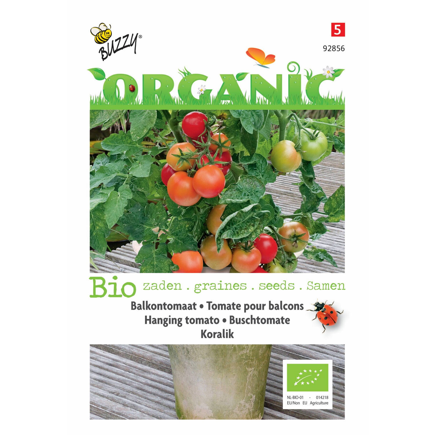 5 stuks Organic Hangtomaat Koralik Tuinplus